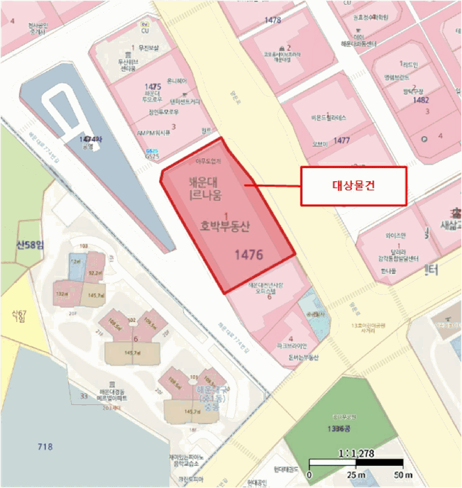 부산 해운대구 좌동 상가,오피스텔,근린시설 경매 물건 사진 3 · 2025타경883