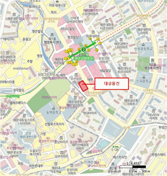 부산 해운대구 좌동 상가,오피스텔,근린시설 경매 물건 사진 4 · 2025타경883