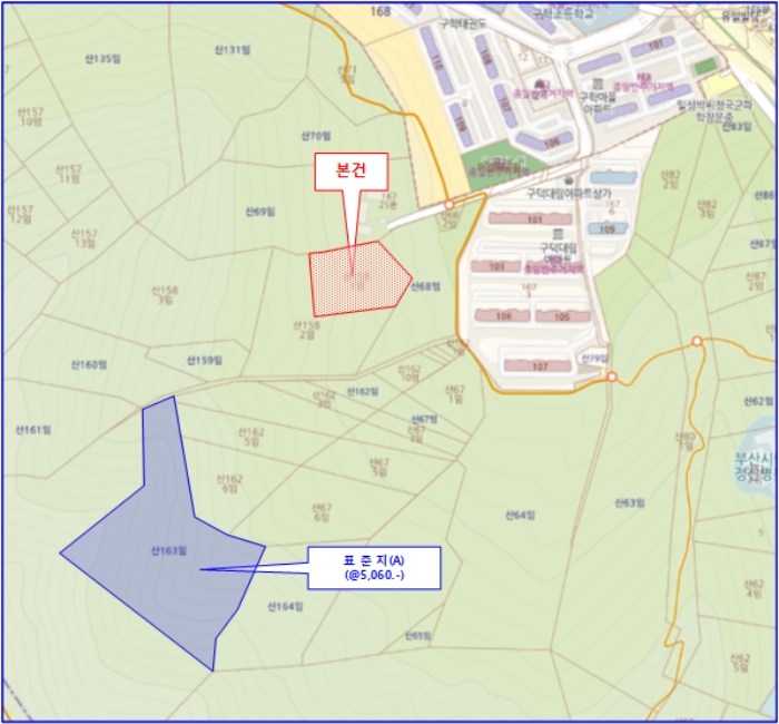부산 사상구 학장동 임야 경매 물건 사진 3 · 2024타경105493