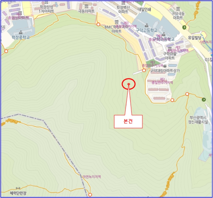 부산 사상구 학장동 임야 경매 물건 사진 4 · 2024타경105493