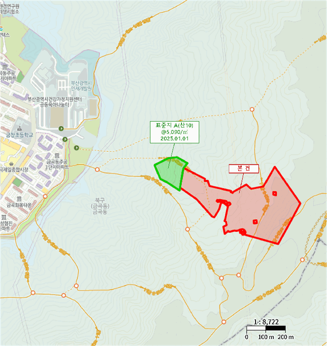 부산 북구 금곡동 임야 경매 물건 사진 3 · 2025타경101327