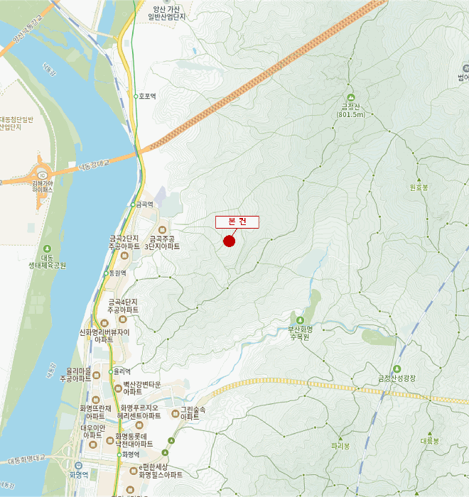 부산 북구 금곡동 임야 경매 물건 사진 4 · 2025타경101327