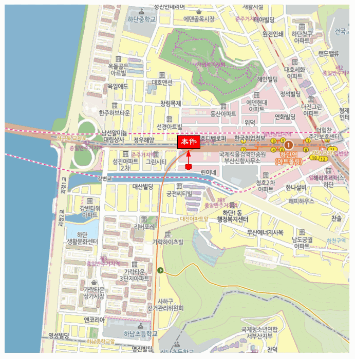 부산 사하구 하단동 대지 경매 물건 사진 3 · 2025타경101977