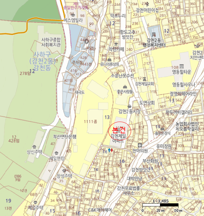 부산 사하구 감천동 아파트 경매 물건 사진 3 · 2025타경102156