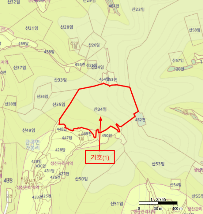 경남 진주시 금곡면 임야 경매 물건 사진 6 · 2025타경30703