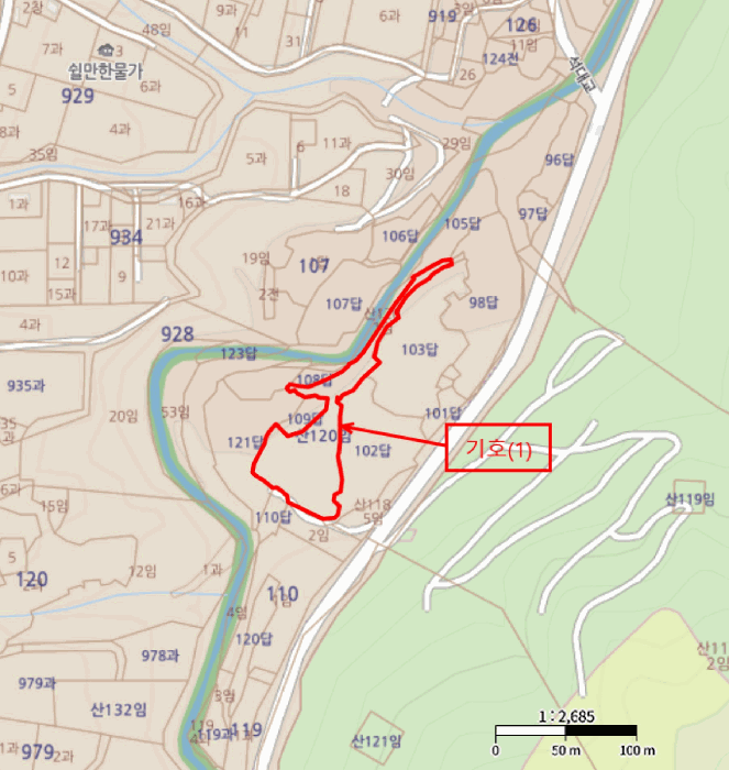 경남 산청군 단성면 임야 경매 물건 사진 2 · 2025타경31485