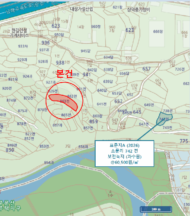 경남 진주시 문산읍 전답 경매 물건 사진 5 · 2026타경10061