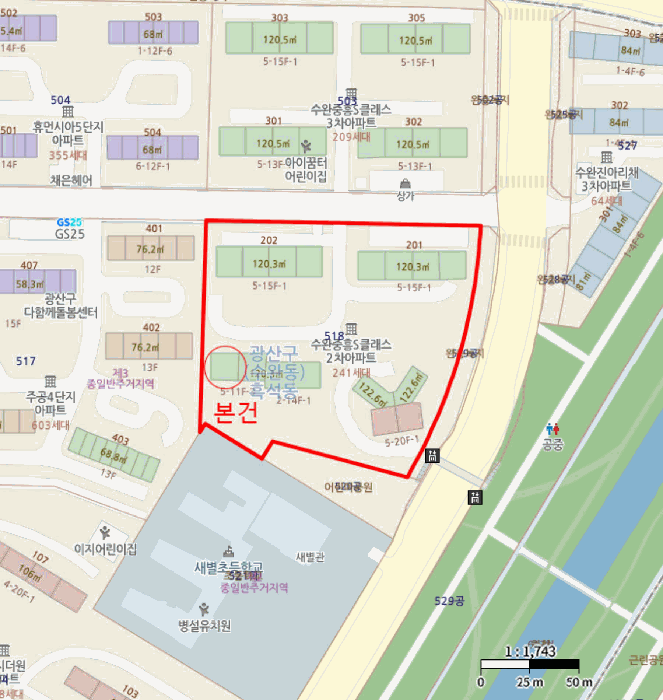 광주 광산구 흑석동 아파트 경매 물건 사진 3 · 2025타경33589