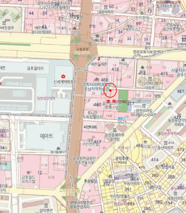 광주 서구 농성동 오피스텔 경매 물건 사진 2 · 2025타경33976