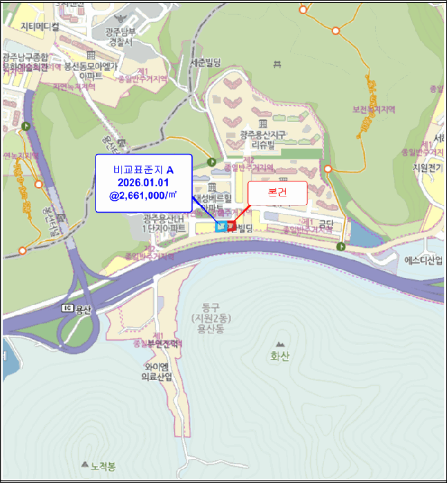 광주 동구 용산동 대지 경매 물건 사진 6 · 2026타경30360