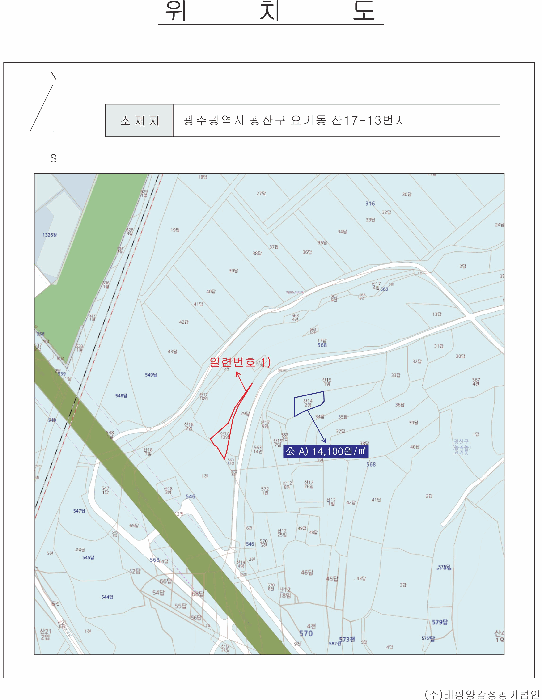 광주 광산구 요기동 임야 경매 물건 사진 3 · 2026타경30583