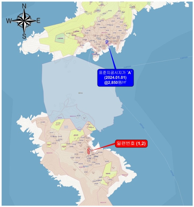전남 신안군 흑산면 대지 경매 물건 사진 4 · 2024타경58351