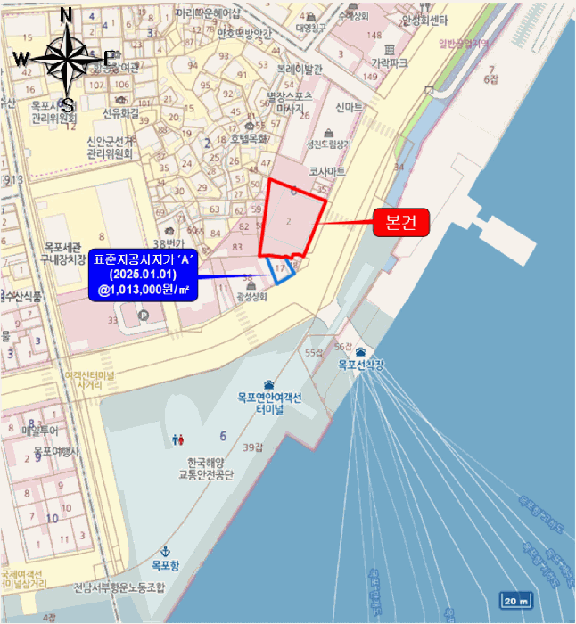 전남 목포시 항동 대지 경매 물건 사진 2 · 2025타경137