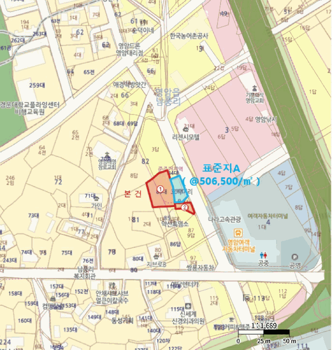 전남 영암군 영암읍 대지 경매 물건 사진 4 · 2025타경51780