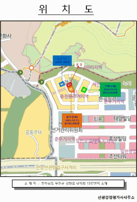 전남 무안군 삼향읍 대지 경매 물건 사진 4 · 2026타경50268