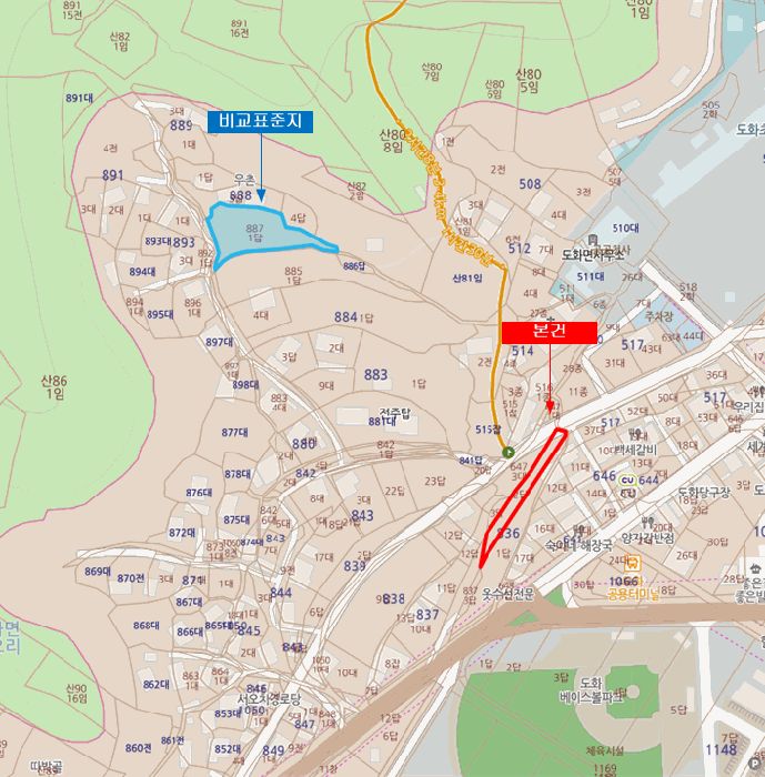 전남 고흥군 도화면 답 경매 물건 사진 3 · 2026타경50034