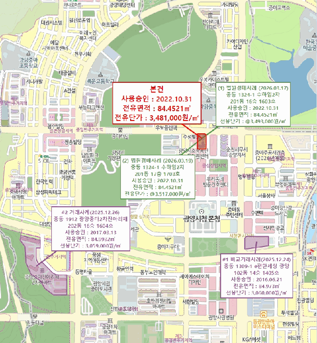 전남 광양시 중동 아파트 경매 물건 사진 3 · 2026타경50474