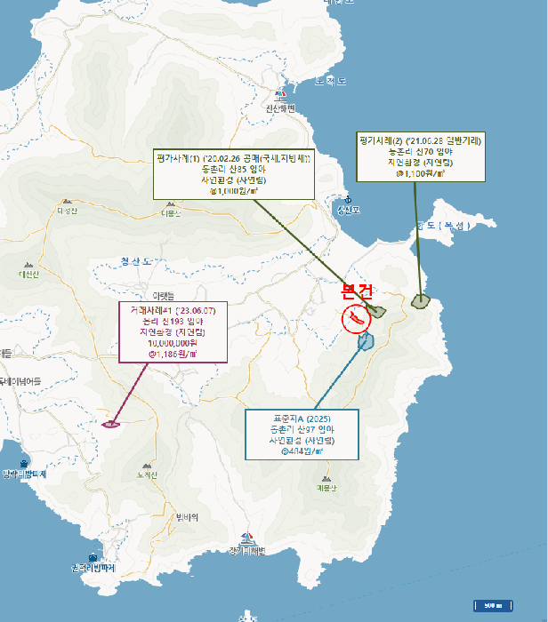 전남 완도군 청산면 임야 경매 물건 사진 6 · 2025타경50564