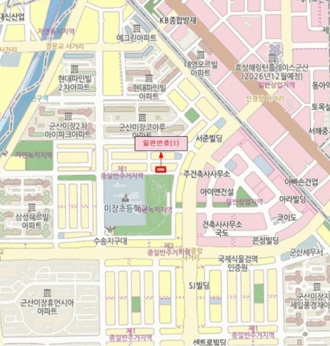 전북 군산시 미장동 대지 경매 물건 사진 3 · 2025타경21025