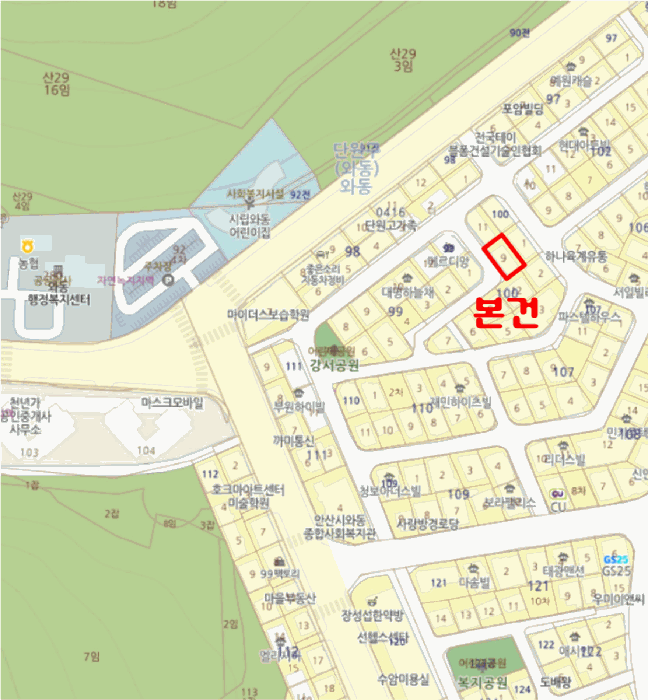 경기 안산시 단원구 와동 연립주택,다세대,빌라 경매 물건 사진 3 · 2025타경53401