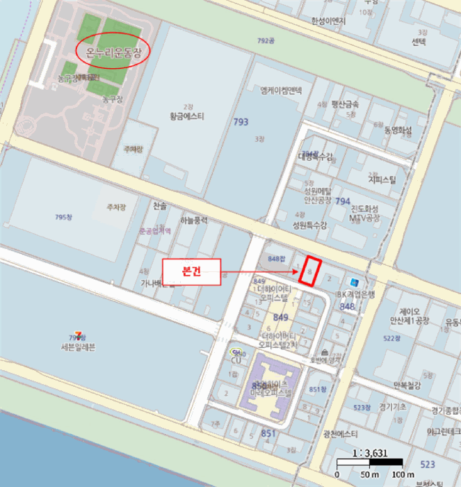 경기 안산시 단원구 성곡동 오피스텔 경매 물건 사진 2 · 2025타경53713